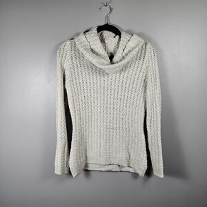 Banana Republic Sweater Women's Size S Light Grey Wool Alpaca Blend Cowl Neck‎